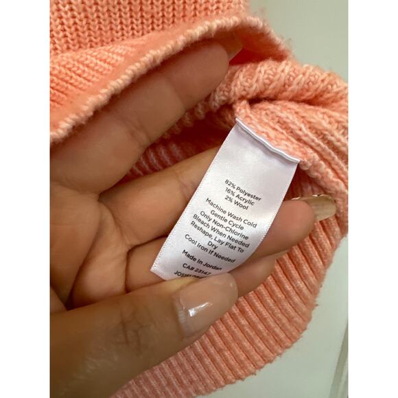 Talbots Women's Sweater Cardigan Peach Size XL Petite Preppy Classic Basic - Picture 5 of 6